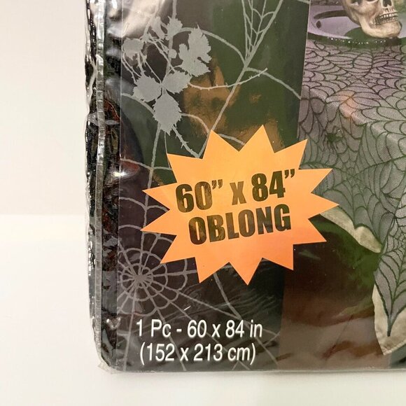 Halloween Lace Tablecover 60" x 84" Oblong - Picture 4 of 8